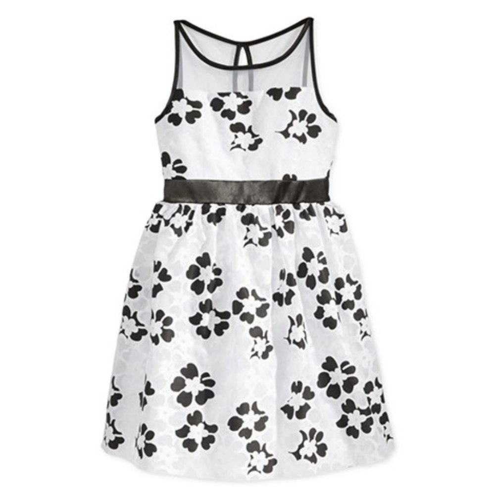 Crystal Doll Girls Black & White Sz-10